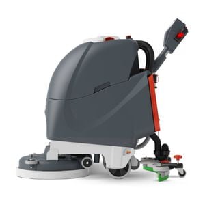 Numatic Walk Behind 30l Capacity Battery Scrubber Vacuum Cleaner Grey