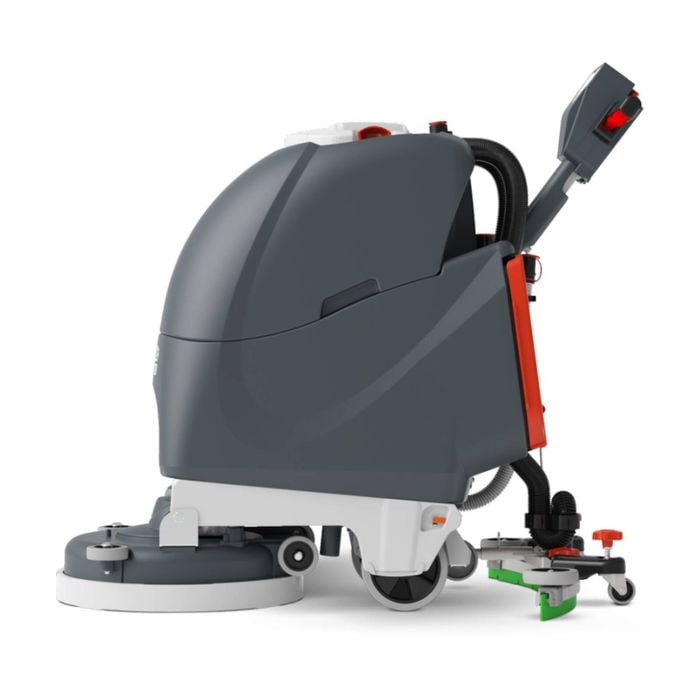 Numatic Walk Behind 30l Capacity Battery Scrubber Vacuum Cleaner Grey