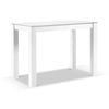 Hugo Outdoor Ceramic 1.5m Rectangle Aluminium Bar Table White