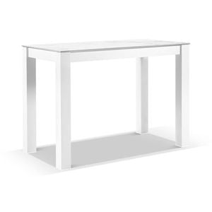 Hugo Outdoor Ceramic 1.5m Rectangle Aluminium Bar Table White