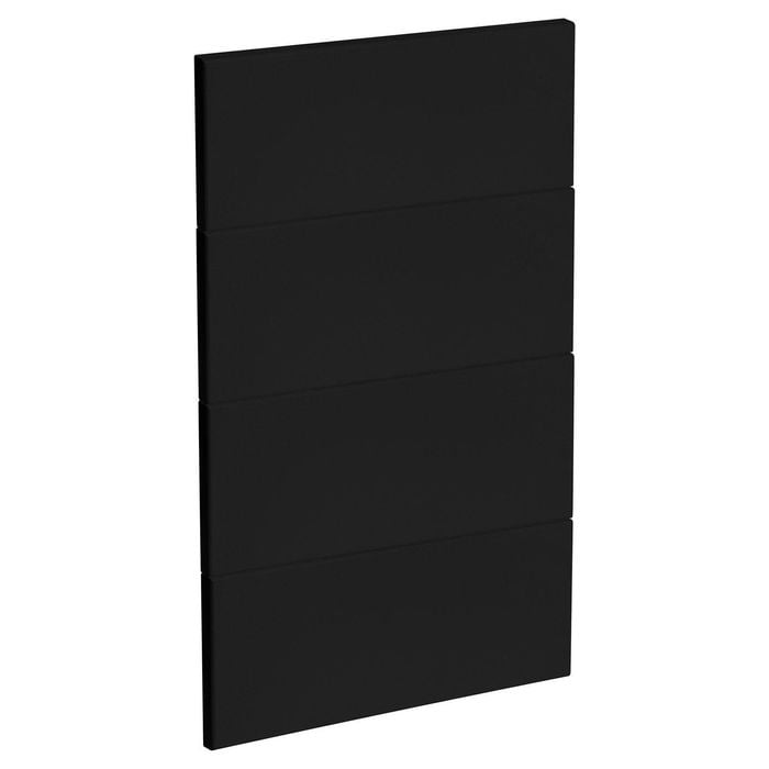 Kaboodle 450mm Black Olive Modern 4 Drawer Panels