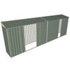 Build-a-Shed 0.8 x 6 x 2m Skillion Shed with Double and Single Sliding Side Doors - Green