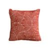 SOGA 50cm Throw Pillow – Burgundy Cinnabar Corded
