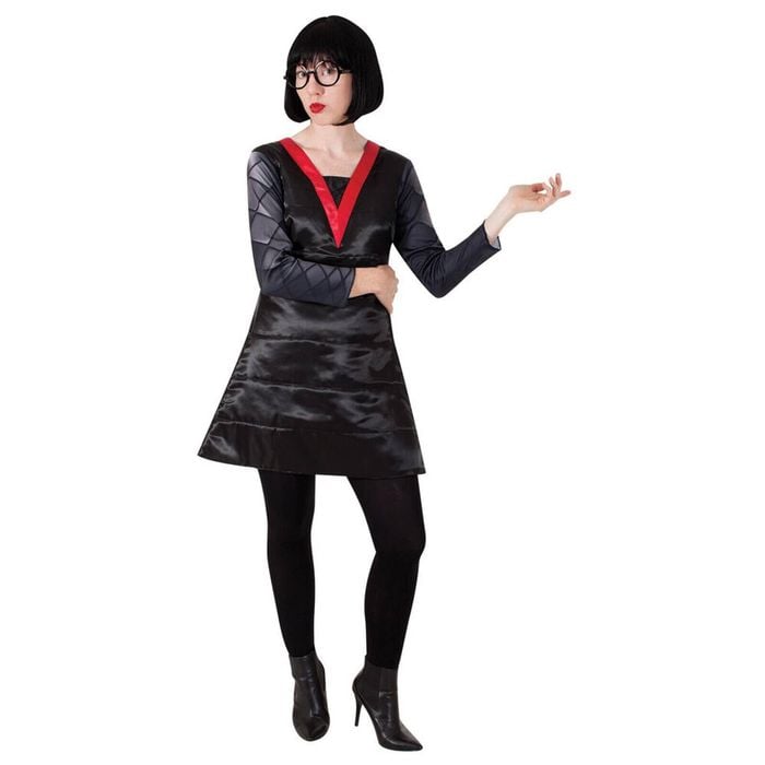 Disney Pixar The Incredibles Edna Mode Deluxe Womens Dress Up Costume Size M