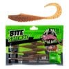7 Pack of 4 Inch Bite Science Bunker Buster Soft Plastic Lures - Pumpkin