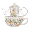 Ashdene Garden Hens Glass Top Tea For One