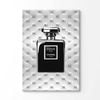 Black Perfume Bottle Print 100% Australian Made 180x120cm (Stretched Canvas)