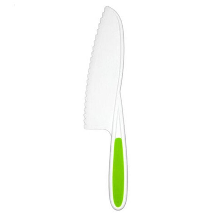 Topchef Kids Friendly Silicone Cutting Kitchen Knife White & Green