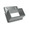 ProtectorAl 50 x 25mm Monument Aluminium Balustrade Panel Wall Brackets - 2 Pack