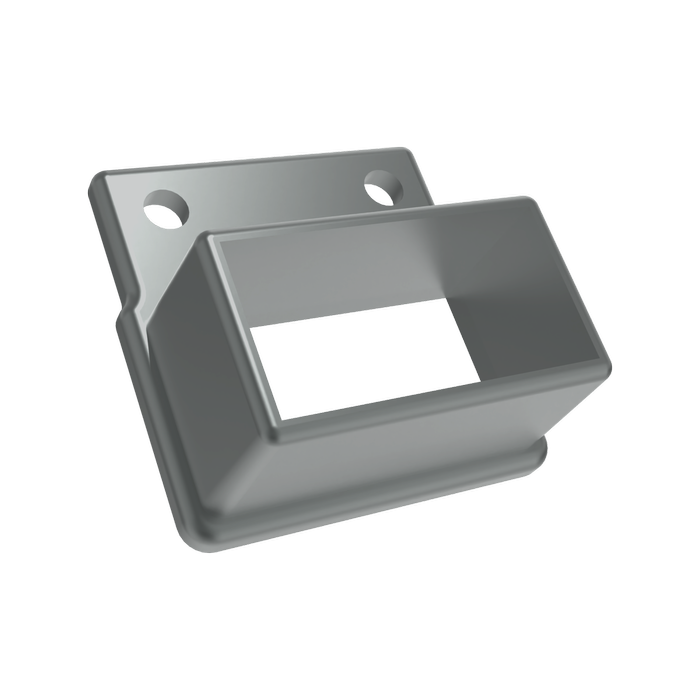 ProtectorAl 50 x 25mm Monument Aluminium Balustrade Panel Wall Brackets - 2 Pack