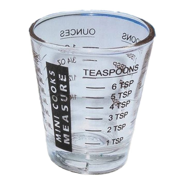 Cuisena Mini Cooks 30ml Measuring Glass Cup Kitchen Cooking Accessory Clear