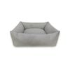 Small 50cm Grey Suede Dog Bed