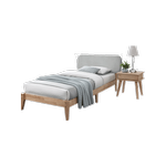 Aspen Single Hardwood Bedroom Set | 2PCE Natural