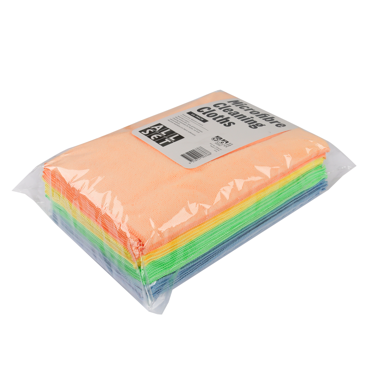 All Set Microfibre Cleaning Cloths - 20 Pack - Bunnings New Zealand