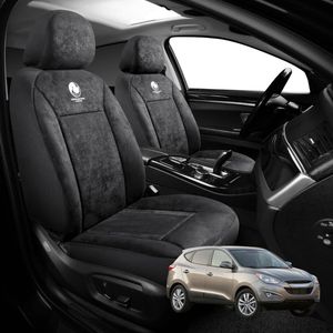 Australian Goose Edition Front Seat Covers for Hyundai Tucson 2010 - 2015 (LM) - Suede, Universal Fit - Black
