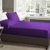 Luxor Double Purple 1000TC Silk Silky Feel Satin Fitted Sheet+Pillowcase