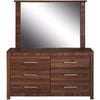 Jason Lowboy Dresser with Mirror - Walnut