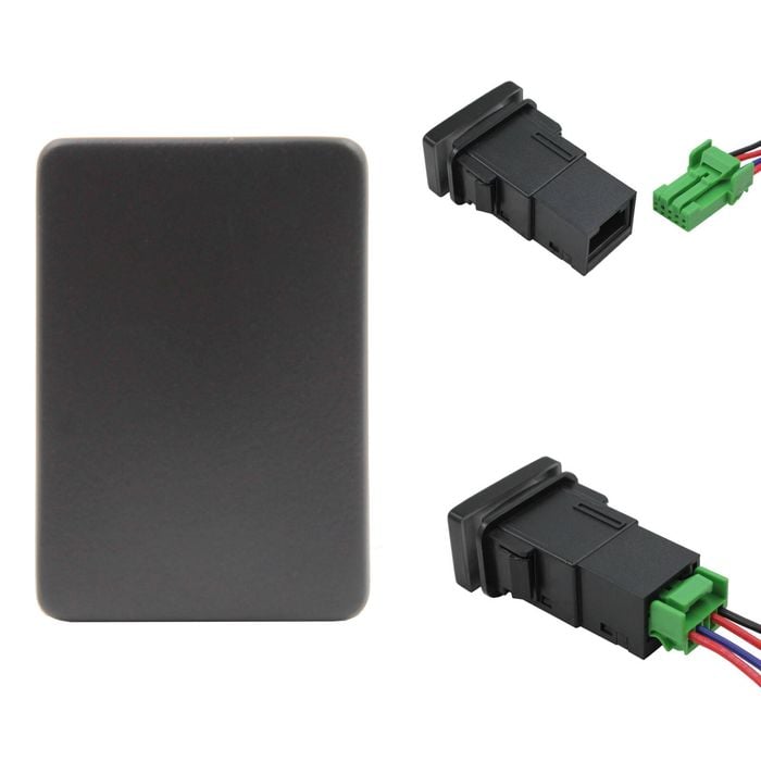 Switch Boss Blue LED Push Switch for Mitsubishi Triton (MQ MR) Pajero (QE QF) - Blank