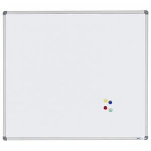 DuraWrite Magnetic Whiteboard Aluminium Frame 900x900mm