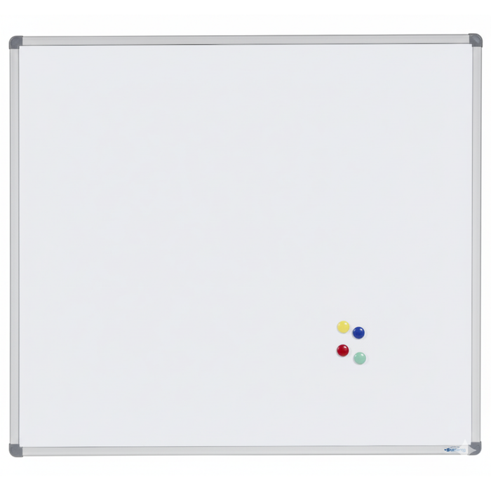 DuraWrite Magnetic Whiteboard Aluminium Frame 900x900mm