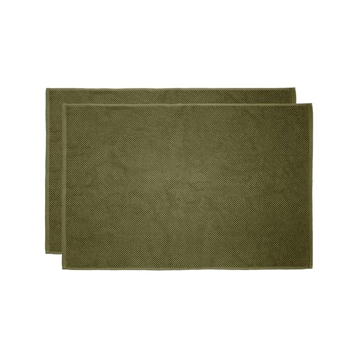 Angove 2pack Bath Mat 50x80cm Olive