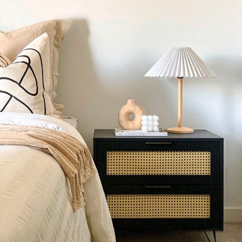 Transform
  your bedroom by giving your bedside table a stylish look with our Chalked
  Ultra Matt Spray Paint Charcoal!