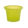 EDEN 25cm Green Transparent Cylinder Planter