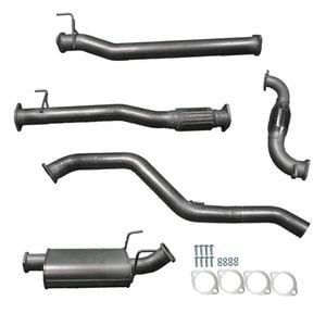 Ignite Exhausts Turbo Back For Isuzu D-max 3l 3" Cat & Muffler Raw Aluminised Steel