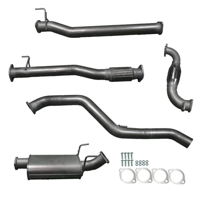 Ignite Exhausts Turbo Back For Isuzu D-max 3l 3" Cat & Muffler Raw Aluminised Steel