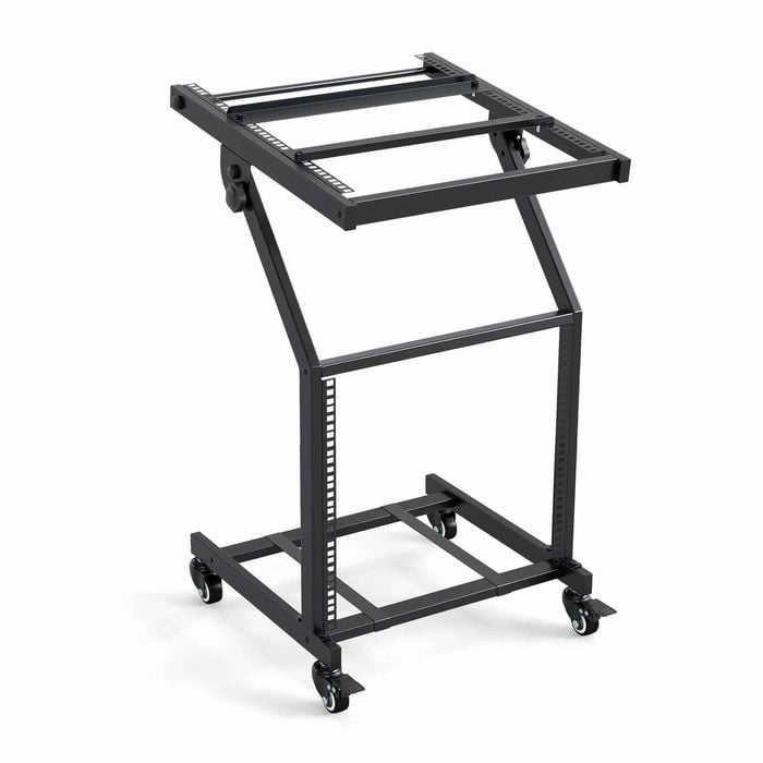 Costway 9u Dj Gear Stand Audio Rack Mount Adjustable Stage Cart Music