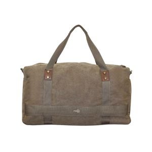 FIB 52cm Canvas Travel Duffle  Casual Duffel Khaki