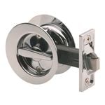 Gainsborough Bright Chrome Circular Privacy Sliding Cavity Door Set