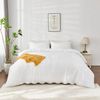 LINENOVA Pre Wash Microfibre Quilt Cover Set - King,White
