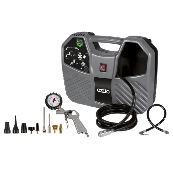 Ozito 1100W Inflate-It Compressor Kit