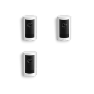 Ring 3-Pack White Outdoor Camera Plus Battery 