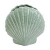 Lvd Fan Shell Nautical Decorative Ceramic Vase/planter Home Decor 16x16x9cm