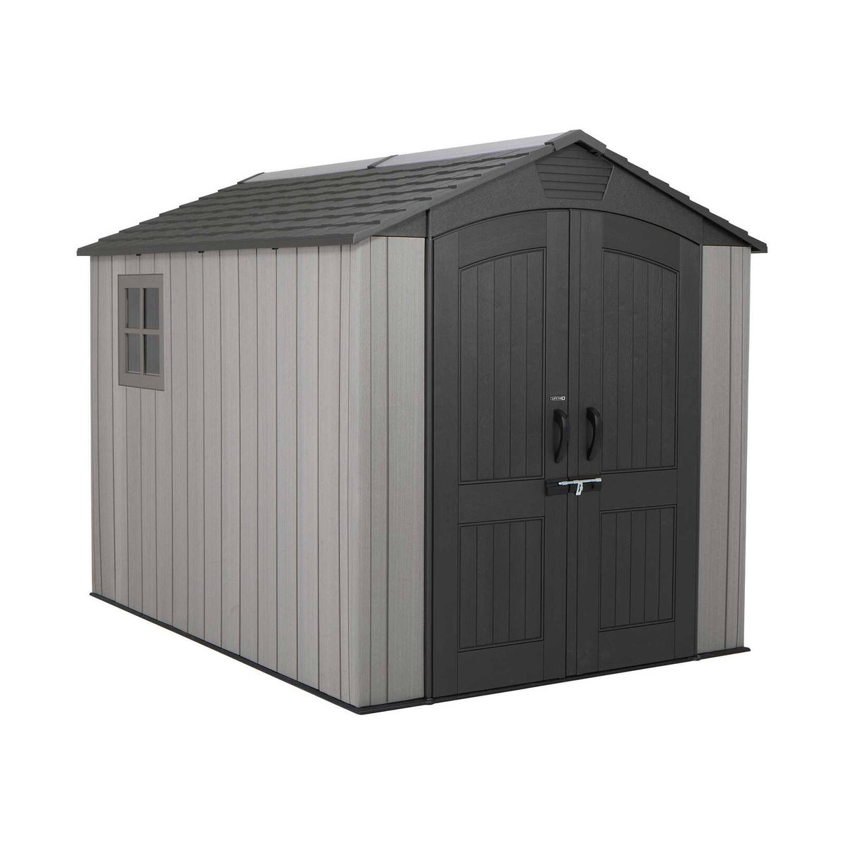 Lifetime 2.13 x 2.8 x 2.28m HDPE Rough Cut Shed 60310 - Bunnings Australia