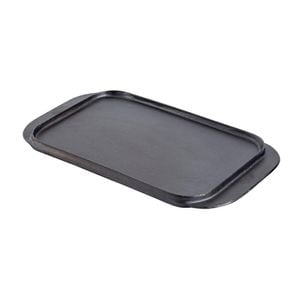Vogue Reversible Cast Iron Double Griddle Pan Ribbed And Flat Heavy Duty Commercial Grade 482x260mm