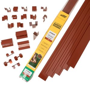 75mm Rust Aluminium Edging Kit