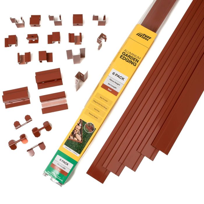 75mm Rust Aluminium Edging Kit