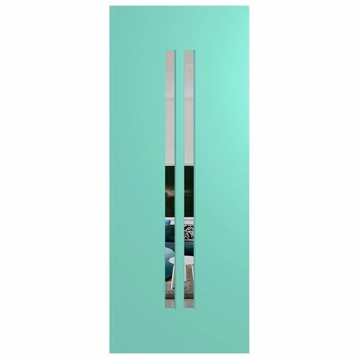 Hume 2040 x 820 x 40mm Verve External Door VER2 - Clear Glass