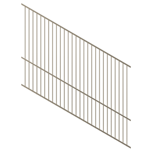 ProtectorAl 1201-2400W x 1800H Paperbark Raked 16-30º Flat Top Pool Fence Panel