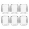 6pc Coffee Culture Crema 350ml Double Wall Beverage Coffee/Tea Cup Clear