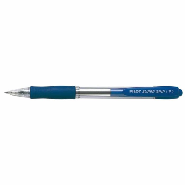 Pilot BPGP Super Grip Retractable Fine Pen 12pcs (Blue)