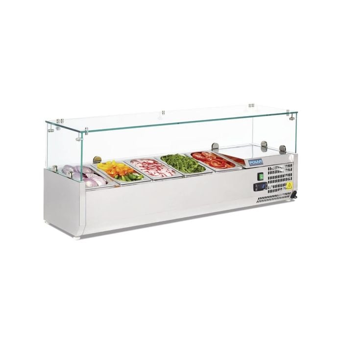 Polar G-series Countertop Prep Fridge 5x 1/4gn - Countertop Prep Fridges (g608-a)