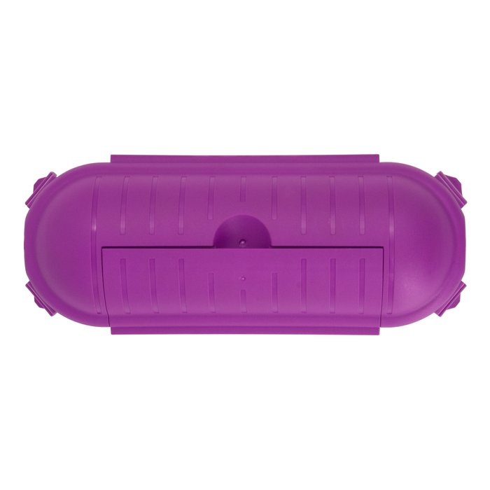 Arlec IP44 Safety Cord Box in Halloween Purple