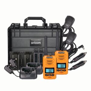 Oricom DTXTP600OR 5 Watt IP67 Waterproof Handheld UHF CB Radio Trade Pack - Orange