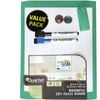 Portable Magnetic White Board 28x21.6cm Green Wall Mountable Includes 2 X Marker