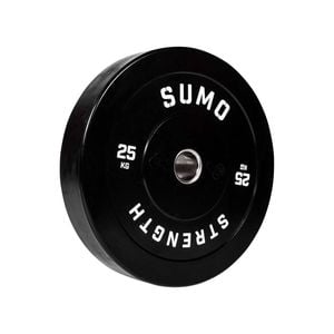 Sumo Strength 25kg Black Rubber Bumper Plate (single)