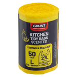 Grunt 27L Lemon Scented Kitchen Tidy Bags - 50 Pack